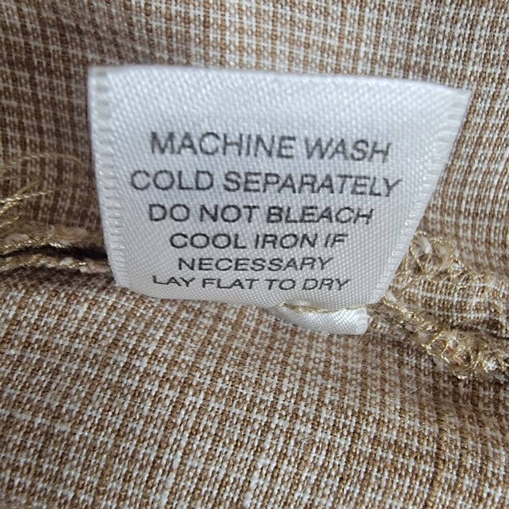 Fresh Produce 100% Linen Button Up Top. Size S. - Picture 8 of 8